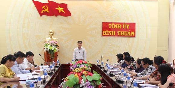 Đ/c Dương Văn An - Phó Bí thư Tỉnh uỷ phát biểu tại cuộc họp
